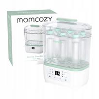 Elektrinis sterilizatorius Momcozy su LCD ekranu, baltas/žalias, 3 viename