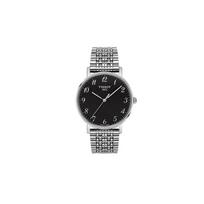TISSOT Meishi Collection Quartz Movement Men's Watches Watch 38mm Black Dial Stainless Steel Case T109.410.11.072.00 Gray black