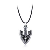 Anime JoJo's Bizarre Adventure Necklace Higashikata Josuke Kujo Substitute Cosplay Props Keychain Pendant For Fans Jewelry Gifts black