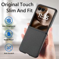 Anti-Dust Fashion Case for MOTO Razr 70 Ultra 5G 2026 Razr70 Razr 60 50 Ultra Razr60 Razr50 Protective Coque Shockproof Bag for RAZR 70 juoda