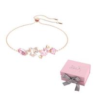 Swarovski Gema Crystal-embellished Bracelet F-Pink bow gift box rožinė