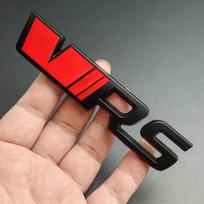MTBV6 3D Metal VRS Logo Car Emblem Rear Tail Bumper Badge Sticker For Skoda Rapid Octavia 2 3 A5 RS Kodiaq Fabia Superb Accessories