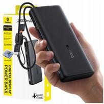 Atsarginis maitinimo šaltinis ("Power Bank") Išorinė baterija 20000 mAh 100 W su USB-C, USB-A ir laidu, Išorinė baterija 20000 mAh 100 W su USB-C, USB-A ir laidu