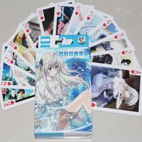 Anime Yosuga no Sora Poker Cards Kasugano Sora Cartoon Accessories gray