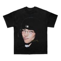Billie Eilish Men Cotton T Shirt Streetwear Retro Casual Black and Wo 2026 T Shrit XL gray