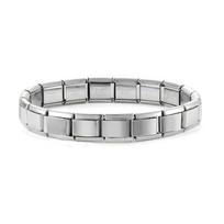Italian Charm Bracelets DIY Basic Elastic Charm Stainless Steel Bracelet Fashion Women'S Jewelry Making white