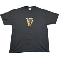 Guinness T Shirt Extra Large Men's Black Cotton Man Cave Paddys Day Irish Pub Unisex T-Shirt XL gray