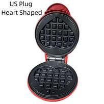 Quick Heat-Up Electric Pancake Maker Multifunction Waffle Machines  Kitchen Baking US Plug Heart Shaped