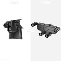 For Jeep Grand Cherokee WK2 2014-2021 Car Phone Holder Wireless Charger Holder Phone Auto-Clamping Strong Magnetic Holder Base Base and holder 1 black