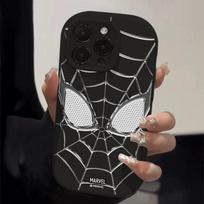 Žmogaus-Žmogaus telefono dėklas iPhone 15 Pro Max, pilnas apsaugos, atsparus smūgiams, kietas korpusas, minkštas kraštas, anime komiksų apsauginis dangtelis iPhone  14 juoda