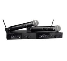 Shure SLXD24DE/SM58-G59 - dviguba skaitmeninė belaidžio ryšio sistema su dviem siųstuvais/rankiniais mikrofonais (470 - 514 MHz)