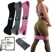 Mini klubų pasipriešinimo gumų rinkinys treniruotėms, 3 vnt, Mini klubų pasipriešinimo gumų rinkinys treniruotėms, 3 vnt