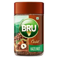 BRU Auksinis lazdynų riešutų 100g | Aromatizuota tirpi kava | Aromatingas posūkis jūsų kasdieninei kavai | Pagaminta su liofilizuota kava | Paruošiama 80 puodelių beige