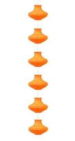 Candellux pakabinamas šviestuvas Griff 3494061-18, baltas/oranžinis