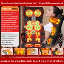 Kaklo Stuburo Masažo Pagalvėlė Įrankis Kaklui Juosmeniui Visam Kūnui Vibracija Shiatsu Šildymas Kočiojantis Masažo Kėdės Pagalvėlė Namų ir Biuro Naudojimui US Plug