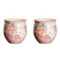 Cute Rabbit Porcelain Chinese Yin Ru Teapot Tea Ceremony Teaware Set Milk Oolong Tea Kettle Tie Guan Jasmine Pink Yao Type