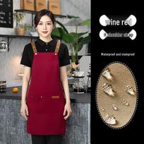 Waterproof Stain-Resistant Apron for Catering and Kitchen Use gray