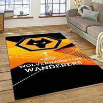 3D HD futbolas Wolverhampton Wanderers F.C. kilimas, namų durų kilimėlio dekoracija, didelis neslystantis kilimėlis 40x60cm( 15x23in ) white