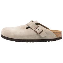 Birkenstock Boston Backless Slip-On Comfortable Casual Half-Slippers Outdoor Breathable Women slippers Gray Brown 0060463 36 beige