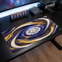 Leeds United Football Print Large Mouse Pad, Anti-Slip Extended Gaming Desk Mat for Office Home 30cmx60cm（11.8x23.6inch）
