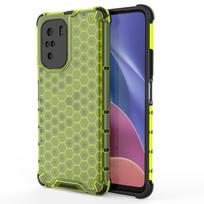 Apsauginis korio rašto dėklas Xiaomi Redmi K40 / Poco F3 – žalias