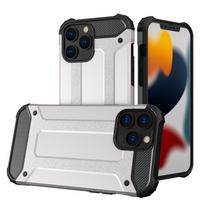 Hybrid Armor dėklas iPhone 13 Pro – sidabrinis
