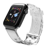 Silikoninė dirželio apyrankė Strap Light, skirta Apple Watch 42 / 44 mm - Juoda
