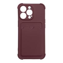 Dėklas su kortelių skyriumi iPhone 13 mini – avietinis
