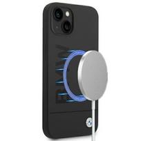 BMW MagSafe silikoninis dėklas iPhone 14 Plus – juodas