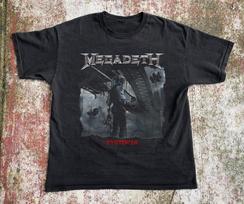 Megadeth Dystopia Album Cover T-Shirt Unisex Black Cotton T-Shirt Size S-5XL XXXL gray