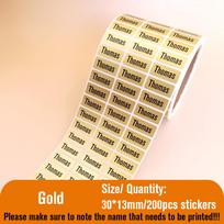 Custom Name Tag Sticker Waterproof Kawaii Stickers Decals Personalized First Name Label for Children School Stationery Bottle auksas