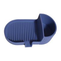 Handmade Soap Drying Rack Silicone Dish with Drain Spout, No Drilling Non-Slip Saver Tray, Adhesive Box Waterproof Holder Side Storage for Bathroom