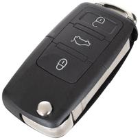 Seat Skoda Volkswagen Remote Key Fob Shell, 3 Buttons gray