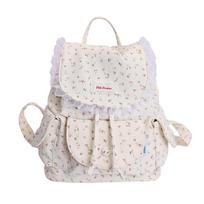 Schoolbag sweet and cute floral backpack girl 1011 new versatile lightweight flip student schoolbag daily small backpack ruda
