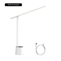 1PC LED Desk Lamp Eye Protect Study Dimmable Office Light Foldable Table Lamp Smart Adaptive Brightness Bedside Lamp For Read WHITE&0-5W&L