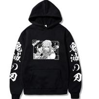 Kimetsu No Yaiba Harajuku Anime Demonų Sunaikintojas Džemperis Kawaii Manga Uzui Tengen Šaunūs Grafiniai Džemperiai Viršūnės S gray