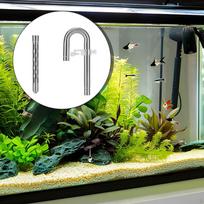 Akvariumo lelijos vamzdelio jungtis Lengvas montavimas Vandens augalų bakas Funkcionalus nerūdijančio plieno 12 Water Inlet gray