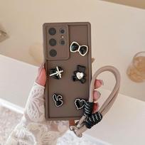 For Xiaomi Mi 11t Pro 5g 11i Girl Cute 3D Bow Bear Silicone Phone Case 11 T I 11tpro With Lanyard Cover On Xiaomi11t For Mi 11T&Case & Strap