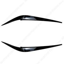 2pcs Headlight Eyelids Eyebrows Car Accessories Gloss Black/Carbon Look For BMW X4 X3 G01 G02 2018     + ABS Gloss Black black