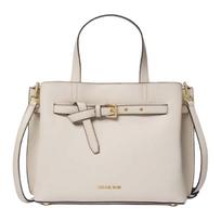 Michael Kors Mk Emilia Klasikinis monogramos pirkinių krepšys Moteriškas pirkinių krepšys Kreminis 30F5GU5S2T-289 Shopping Bag Set(Basic Set+Shopping Bag) white
