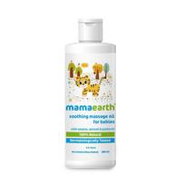 Mamaearth Soothing Massage Oil for Babies - 200ml | Infused with Sesame, Almond & Jojoba Oil | Heals Skin & Builds Immunity, Light & Safe, Non-st white