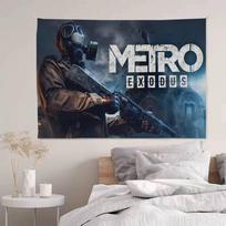 Video Game Metro Exodus Chart Tapestry For Living Room Home Dorm Decor Art Home Decor 74x94cm(29x37in)