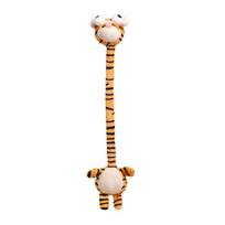 Yousheng Long Neck Animal Plush Keychain Cute Monkey Tiger Chick Doll for Bags Backpacks Cute Big-Eye Design Funny Stress Relief Toy Birthday Gift for Tiger beige
