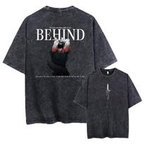 Fushiguro Toji Printed Tee Anime Jujutsu Kaisen Clothing Men Women Summer Manga Tshirts Washed Cotton Tshirt Harajuku T Shirt S black