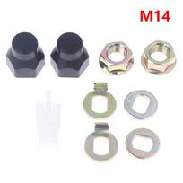 E-Bike Hub Motor Axle M12/M14 Lock Nut Lock Washer Spacer Nut Cover 12/14Mm Shaft 500W-5000W Motors Mounting Electric Bike Parts as the picture gray