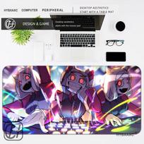 HYBXAXC Helltaker Anime Mousepad Gamer Gaming Mouse Pad PC Computer Otaku Locking Edge DIY Customized Photo Laptop Notebook Desk 400X800X2MM