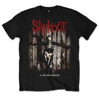 Men's Slipknot .5: The Gray Chapter Album Slim Fit T-shirt Large Black S gray