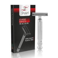 Pearl Shaving Double Edge Safety Razor L-55 (Close comb+Open Comb,Chrome) gray