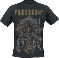 POWERWOLF Wolf Cross T-Shirt XL gray