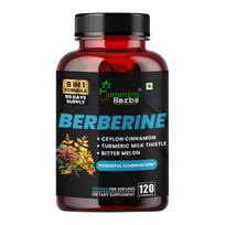Humming Herbs Berberino papildas su pienu usniuku, Ceilono cinamonu, ciberžole, raudonųjų mielių ryžiais, laukiniu kartūniu, gymnema ir probiotikais – 120 kaps.